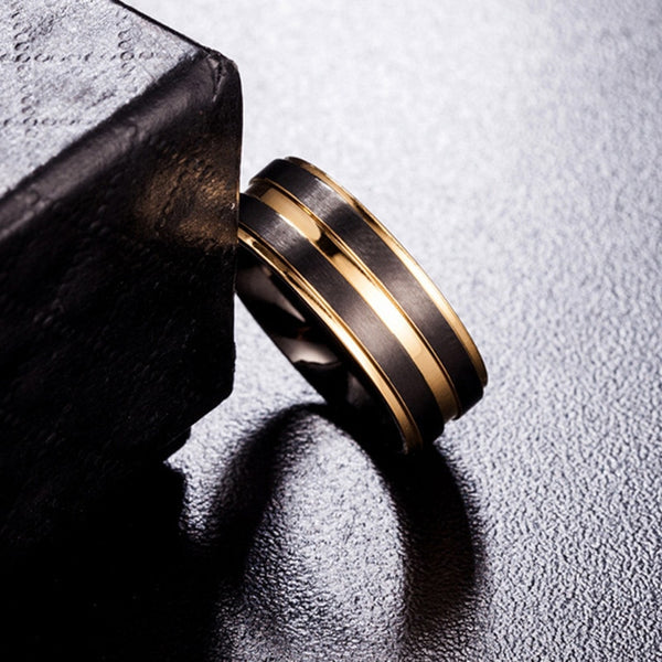 Black Two-tone Ring
