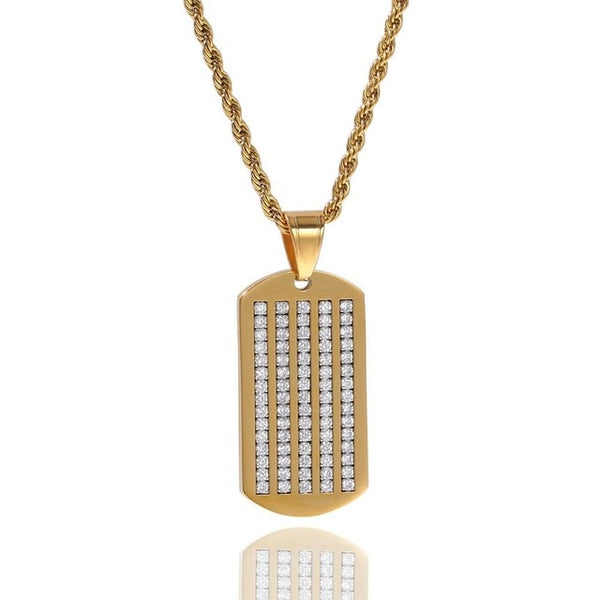 Geometric Pendant Necklace in Symmetrical