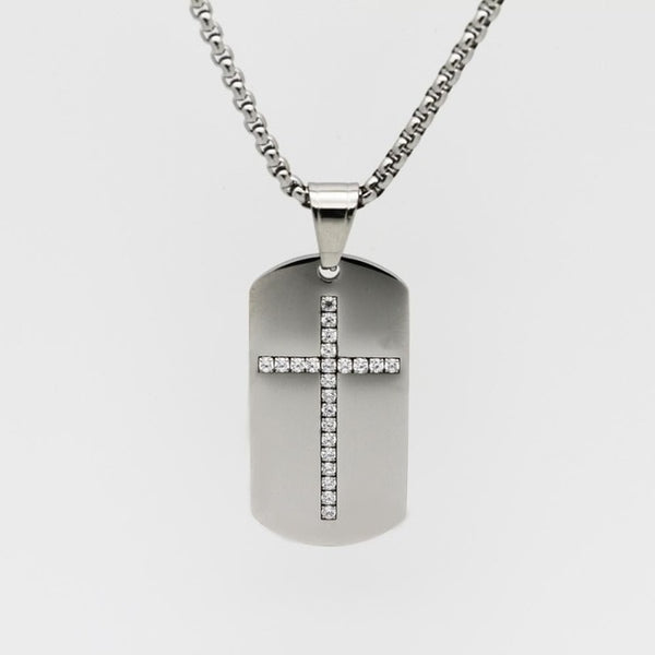 Cross Pendant Necklace in Silver